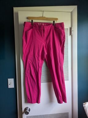 Pink Slim Ankle Pixie Pant